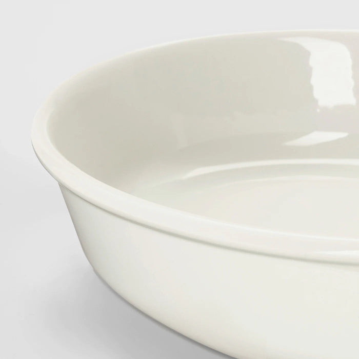 VARDAGEN Oven dish, oval/off-white, 26x21 cm