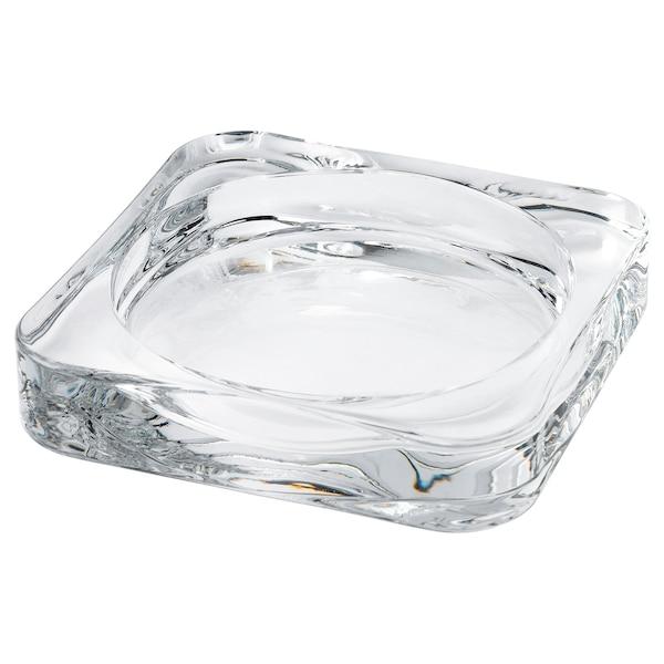 GLASIG Candle dish, clear glass 10x10 cm