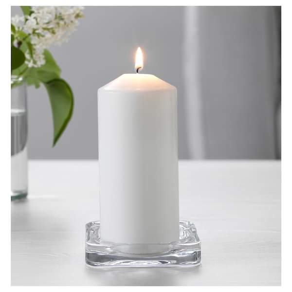 GLASIG Candle dish, clear glass 10x10 cm