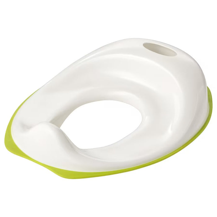 TOSSIG Toilet seat, white/green