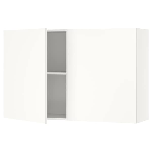 KNOXHULT Wall cabinet with doors, white 120x75 cm, 90334278