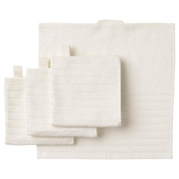 VAGSJON Washcloth, white 30x30 cm