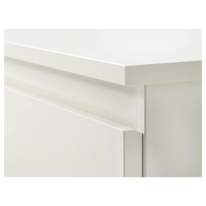 KULLEN Chest of 5 drawers, white 70x112 cm