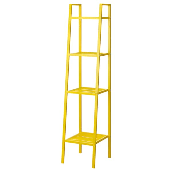 LERBERG Shelf unit, yellow 35x148 cm