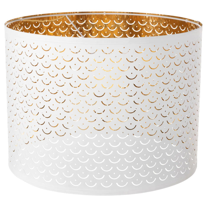 NYMO Lamp shade, white/brass-colour, 44 cm