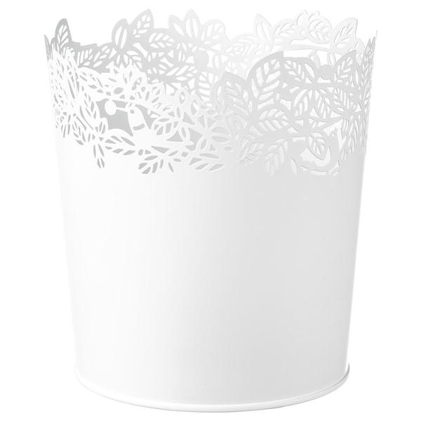 SAMVERKA Plant pot, white 12 cm