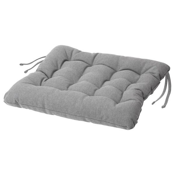 VIPPART chair cushion, grey, 38x38x6.5 cm