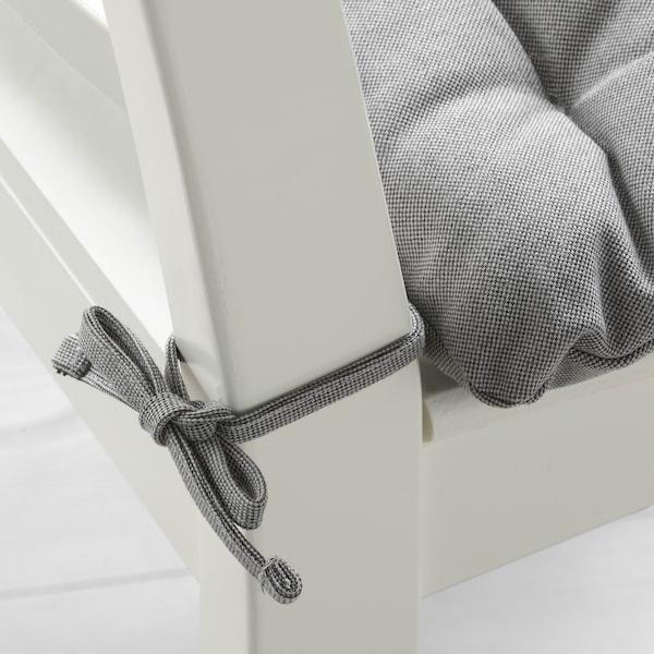 VIPPART chair cushion, grey, 38x38x6.5 cm