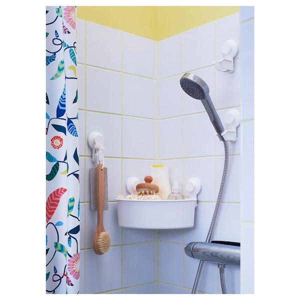 TISKEN Hand shower park bracket with suction cup, white