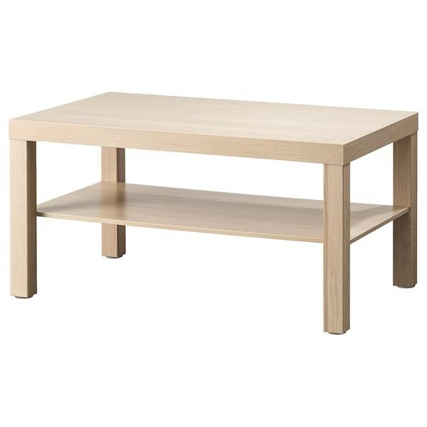 LACK coffee table 90x55 cm, white stained oak effect