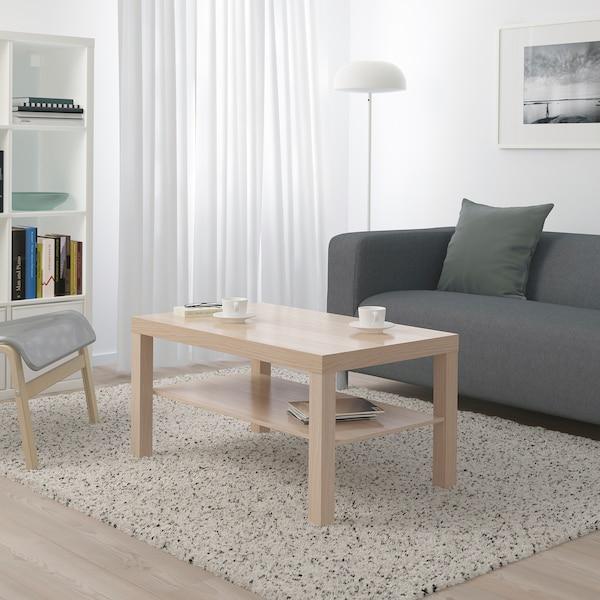 LACK coffee table 90x55 cm, white stained oak effect