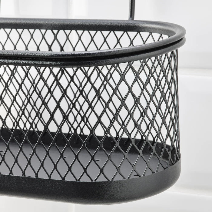 HULTARP Container, black/mesh, 31x16 cm