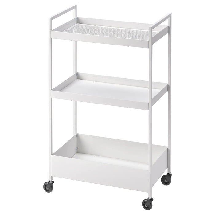 NISSAFORS trolley, white, 50.5x30x83 cm