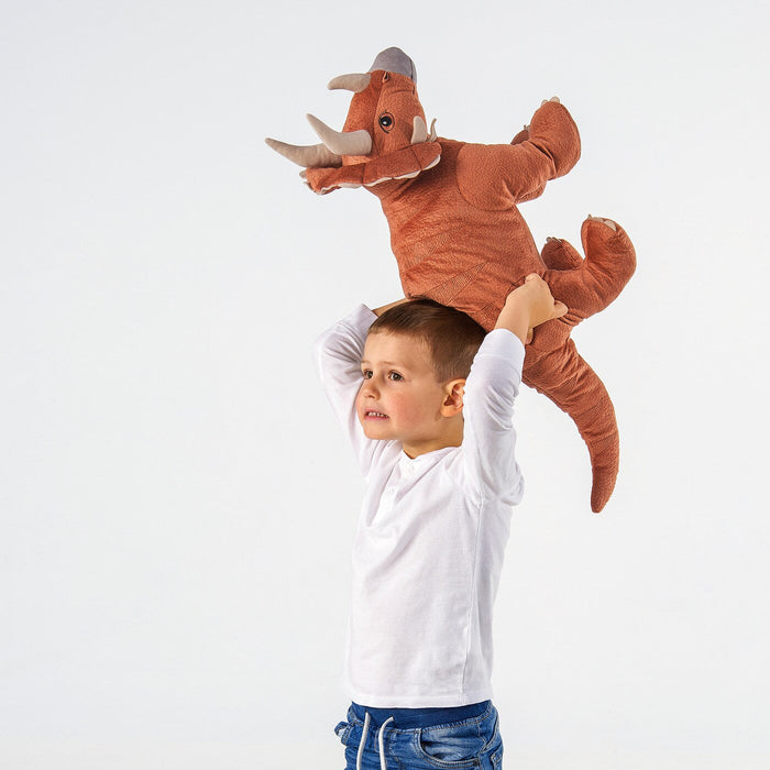 JATTELIK Soft toy, dinosaur/dinosaur/triceratops, 69 cm