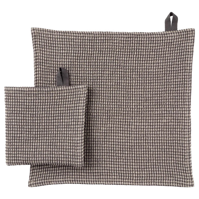 MARIATHERES Dish-cloth, grey/beige, 30x30 cm