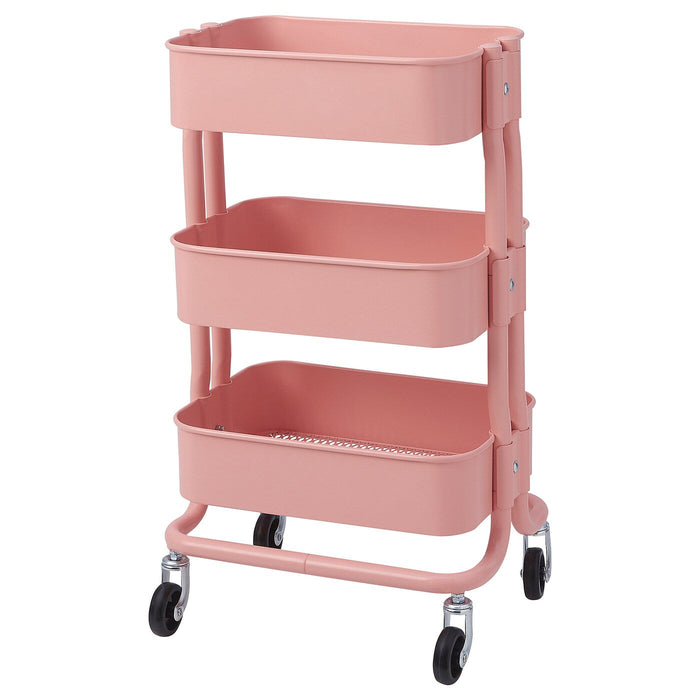 RASHULT Trolley, pink-red 38x28x65 cm