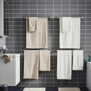 VAGSJON bath towel, light beige, 70x140 cm