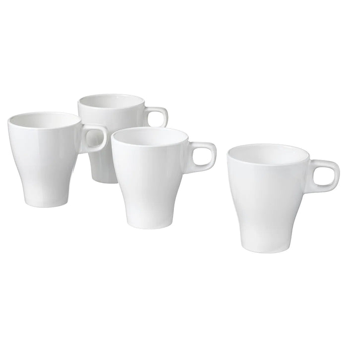 FARGRIK mug, stoneware white, 25 cl