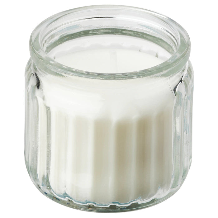 ADLAD Scented candle in glass, Scandinavian Woods/white 12 hr