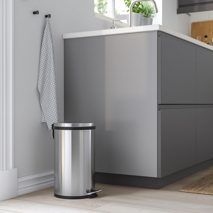 SNORPA Pedal bin, stainless steel 12 l