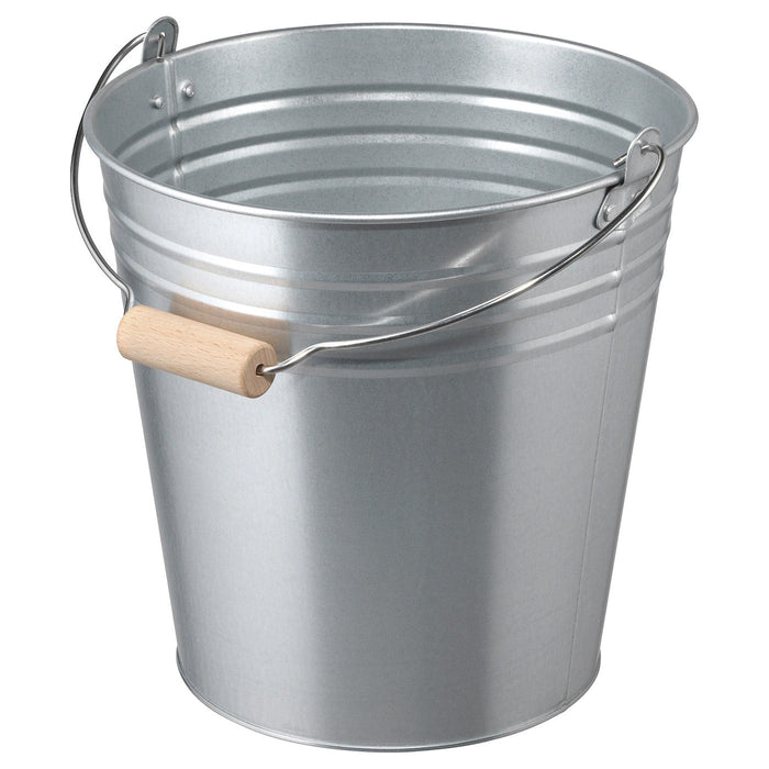 SOCKER Bucket/plant pot, in/outdoor/galvanised 10 l