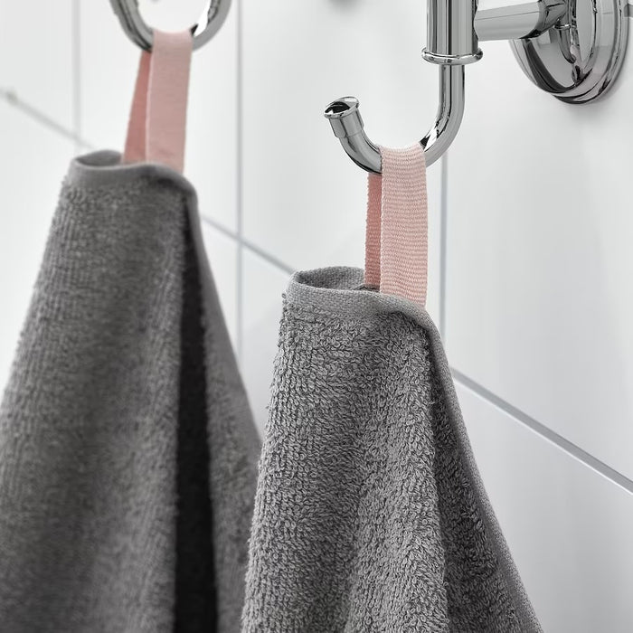 DIMFORSEN Hand towel, grey, 40x70 cm