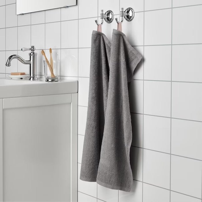 DIMFORSEN Hand towel, grey, 40x70 cm