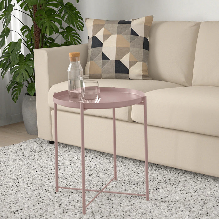 GLADOM tray table, pale pink, 45x53 cm