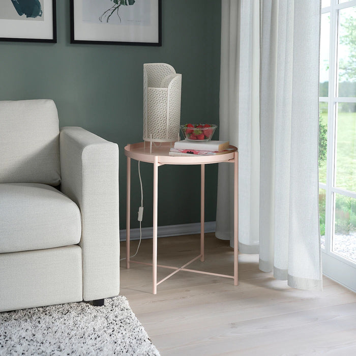 GLADOM tray table, pale pink, 45x53 cm