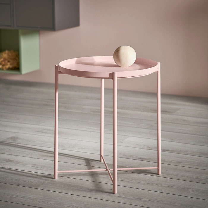 GLADOM tray table, pale pink, 45x53 cm