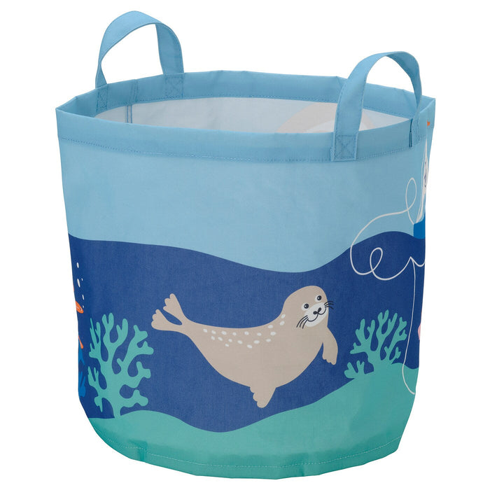 BLAVINGAD Storage bag, ocean animals pattern/multicolour