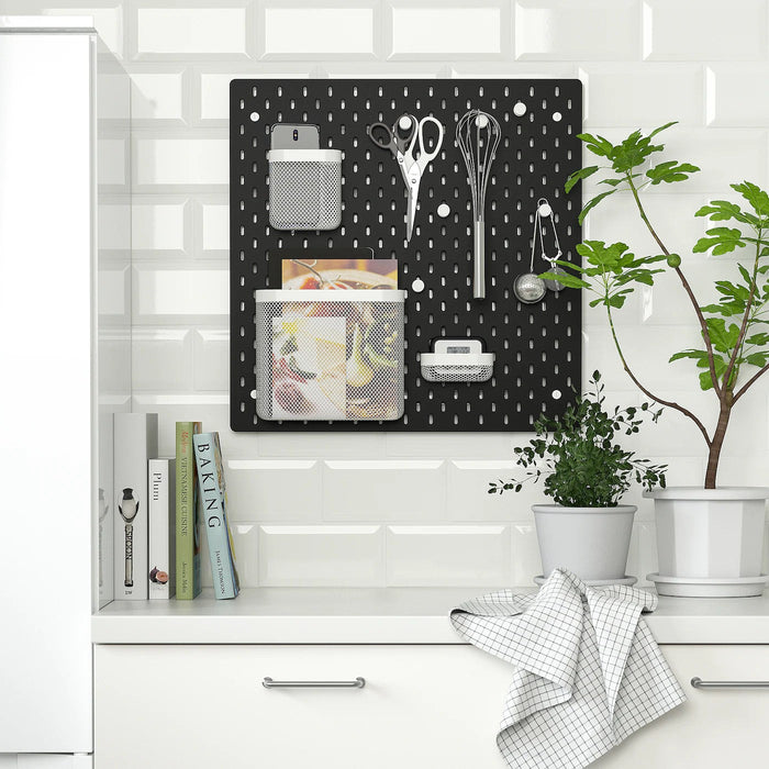 SKADIS Pegboard, black, 56x56 cm