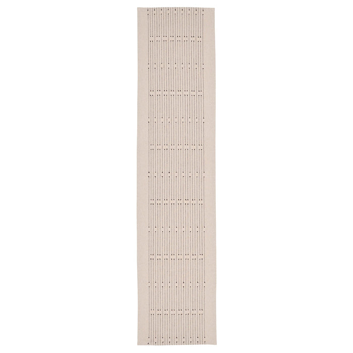 VARARV Table-runner, dark grey/natural, 35x150 cm