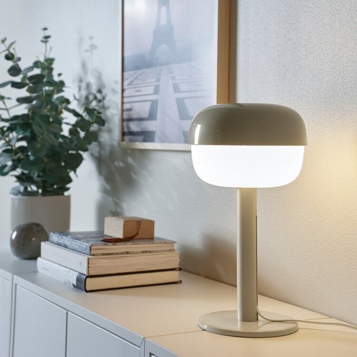 BLASVERK Table lamp, beige, 36 cm