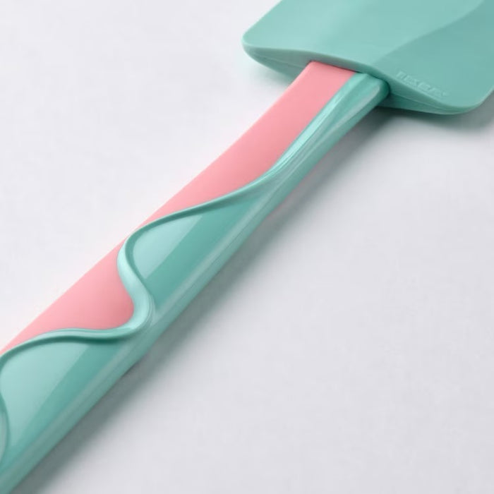 GUBBRORA Rubber spatula, turquoise/pink