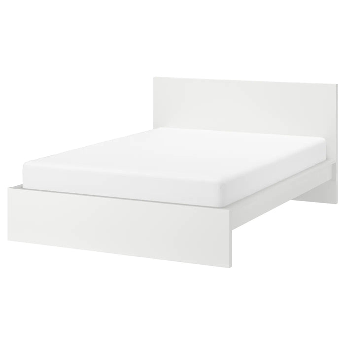 MALM Bed frame, high, white/LurOy, 150x200 cm