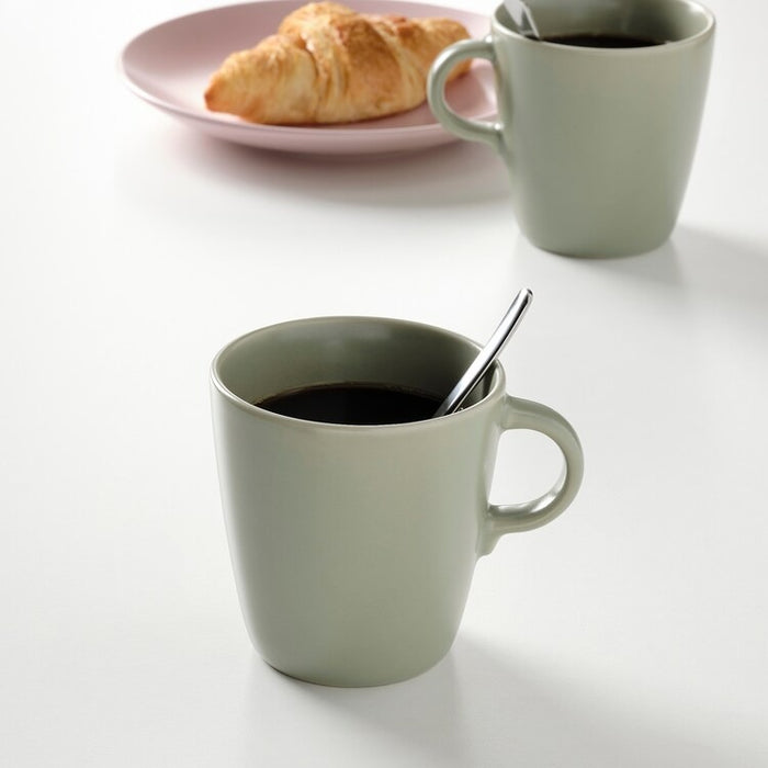 FARGKLAR mug, matt green 37 cl