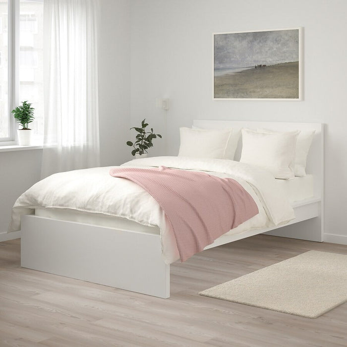 MALM Bed frame, high, white, Luroy 120x200 cm