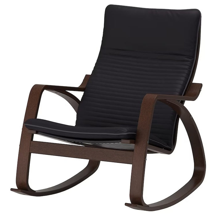 POANG Rocking-chair, Brown/Knisa black