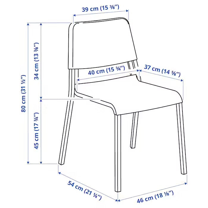 TEODORES chair, white, 70350938