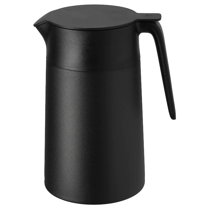 UNDERLATTA vacuum flask, black, 1.2 l